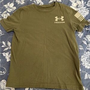 Under Armour Kids Olive Freedom Tee